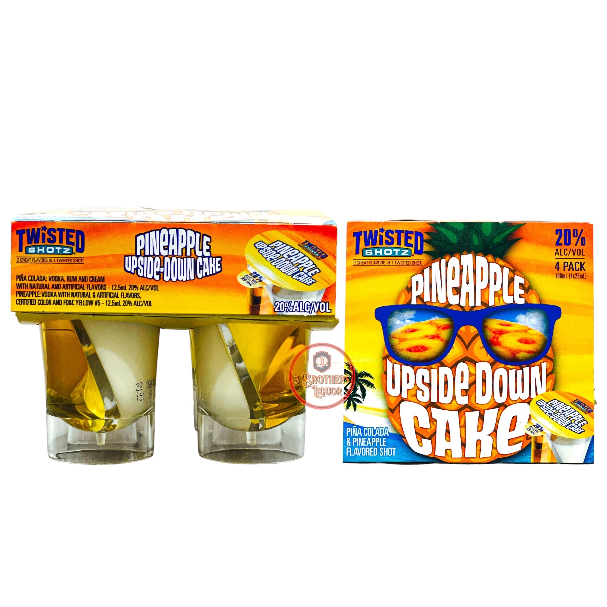 Twisted Shotz Pineapple 4 pk
